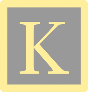 Logo mit dem Buchstaben "K" von "Die Legende von Kados"